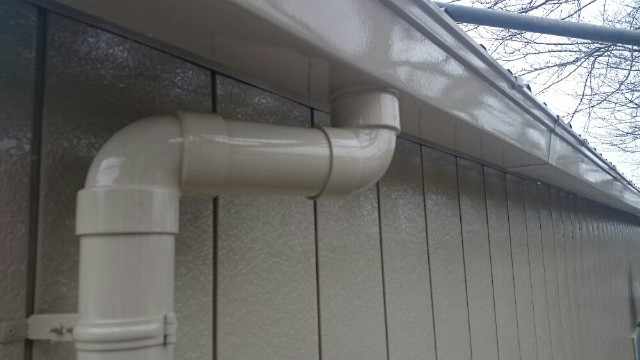 雨樋塗装完了20008