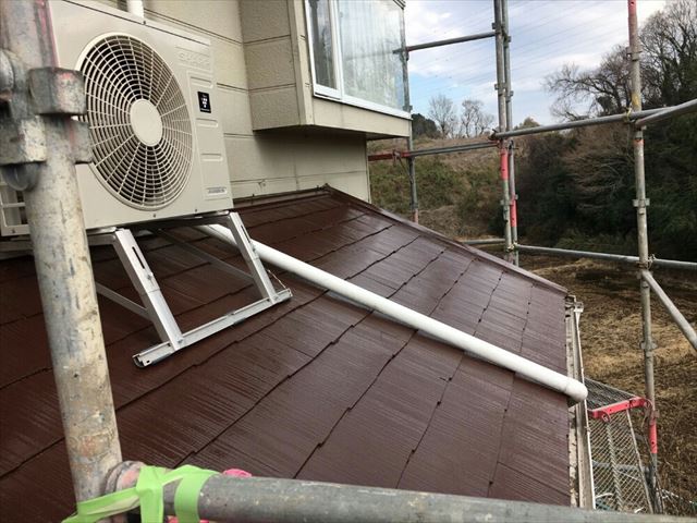 下屋根塗装完了20190422
