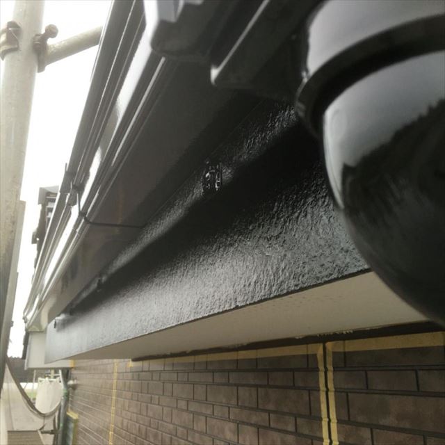 雨樋、破風板塗装完了20190416