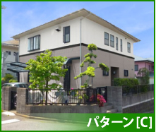 外壁塗装のカラーシミュレーション ホワイトとグレーのツートン