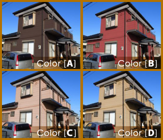 カラーシミュレーションイメージ4パターン