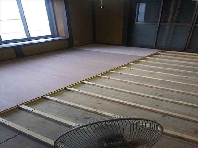 かすみがうら市で和室の床上げ、塗装工事完了！部屋ごとに雰囲気が変わるように塗装しました